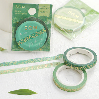 Green Clover - Thin Washi Tape