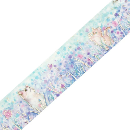 Small Friends - Flowers and Cats Washi Tape