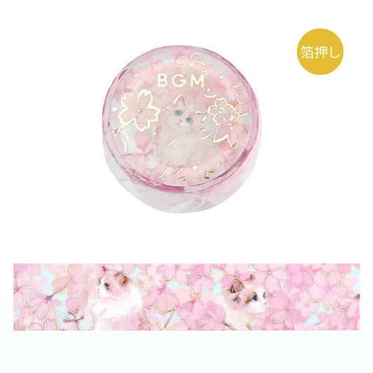 Blossom - Flowers and Cats Washi Tape