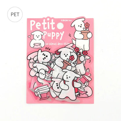 Petit Puppy Sticker Pack - Pink