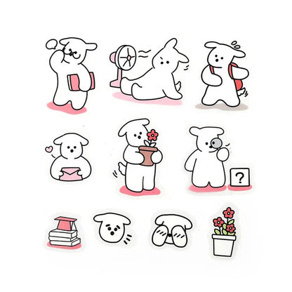 Petit Puppy Sticker Pack - Pink