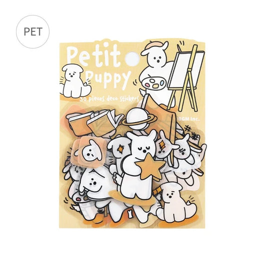 Petit Puppy Sticker Pack - Yellow
