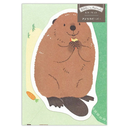 Beaver - ZOOm in Animals Mini Letter Set