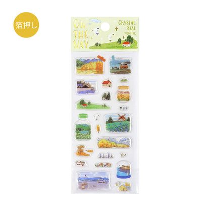 Traveling Scene - Crystal Deco Sticker