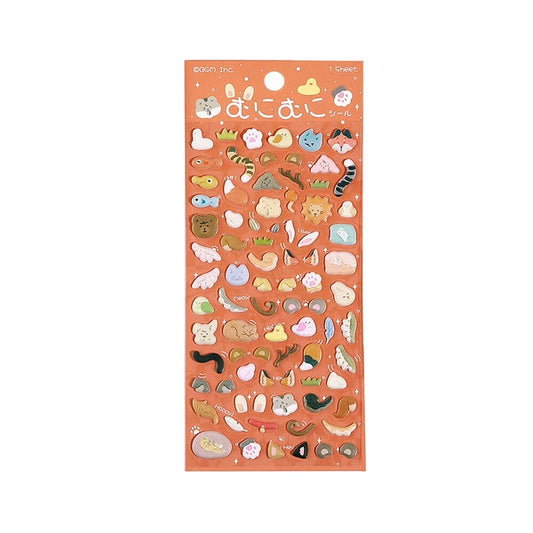 Mini Animal -  Puffy Sticker Sheet