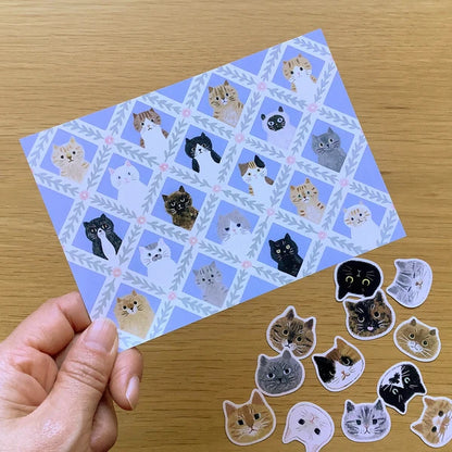 Cat Faces - Sticker Set