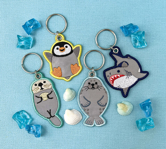 Sea Animal Reflective Keychain