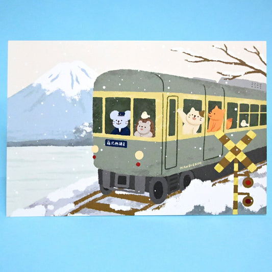 Winter Travel - Postcard