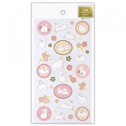 Yufumi Gold-Foil Rabbits - Sticker Sheet
