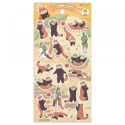 Red Panda - ZOOm in Animal Sticker Sheet
