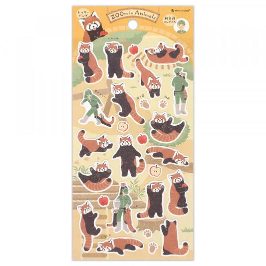 Red Panda - ZOOm in Animal Sticker Sheet
