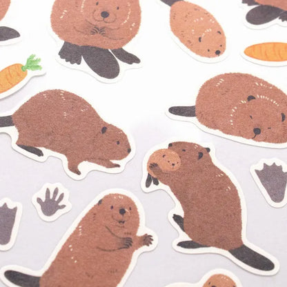 Beaver - ZOOm in Animal Sticker Sheet