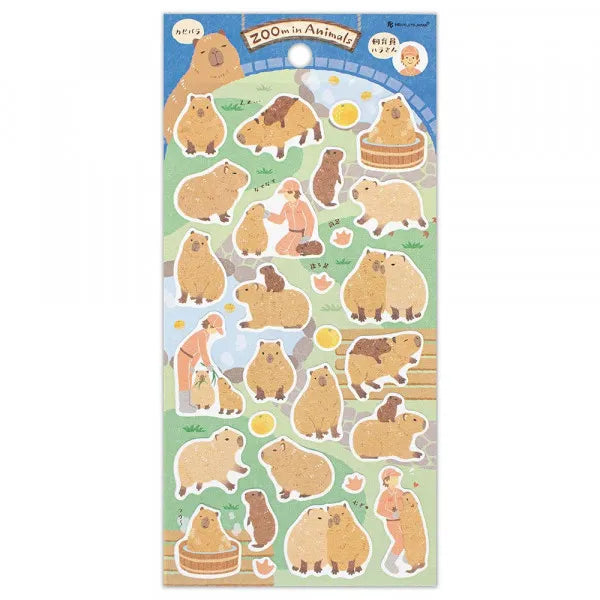 Capybara - ZOOm in Animal Sticker Sheet