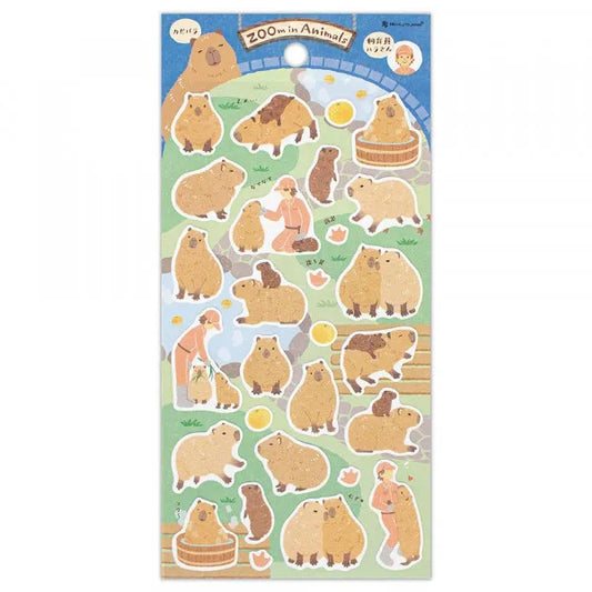 Capybara - ZOOm in Animal Sticker Sheet