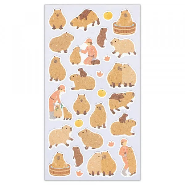 Capybara - ZOOm in Animal Sticker Sheet