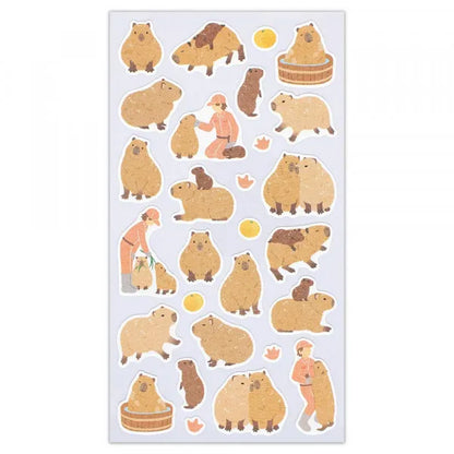 Capybara - ZOOm in Animal Sticker Sheet