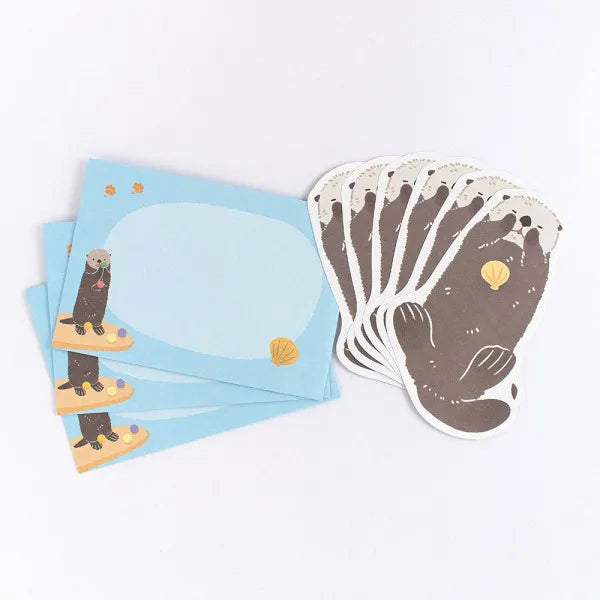 Sea Otter - ZOOm in Animals Mini Letter Set