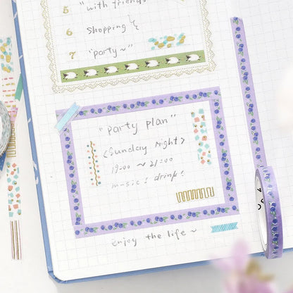 Blueberry - Thin Washi Tape