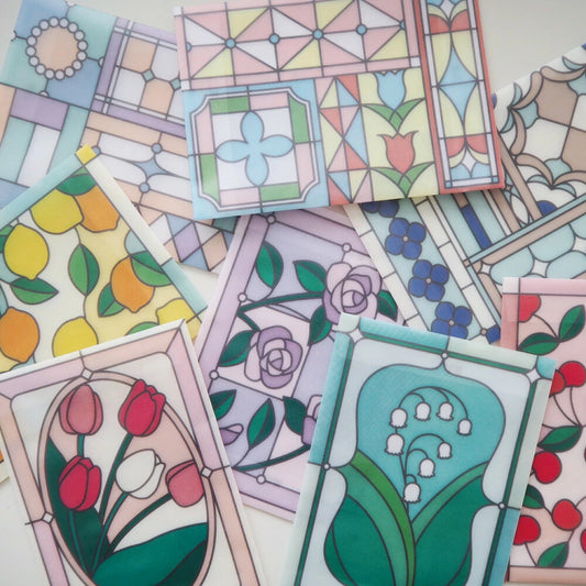 Stained Glass Birthday - Greeting Card