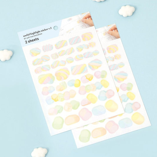 Marshmallow Highlight Stickers