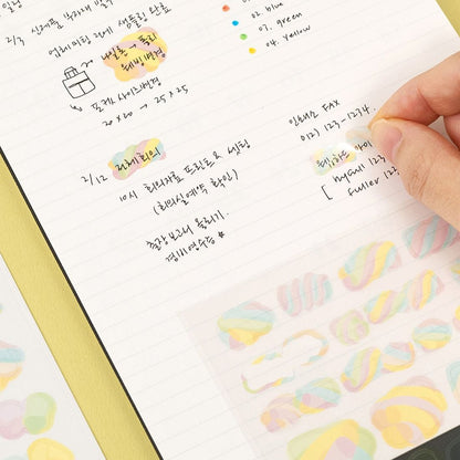 Marshmallow Highlight Stickers
