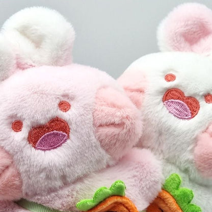 Fluffy Rabbit Keyring