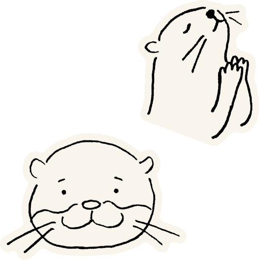Otter - Die-cut Sticker Set