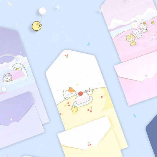 Kitty Friends - Folding Card Set