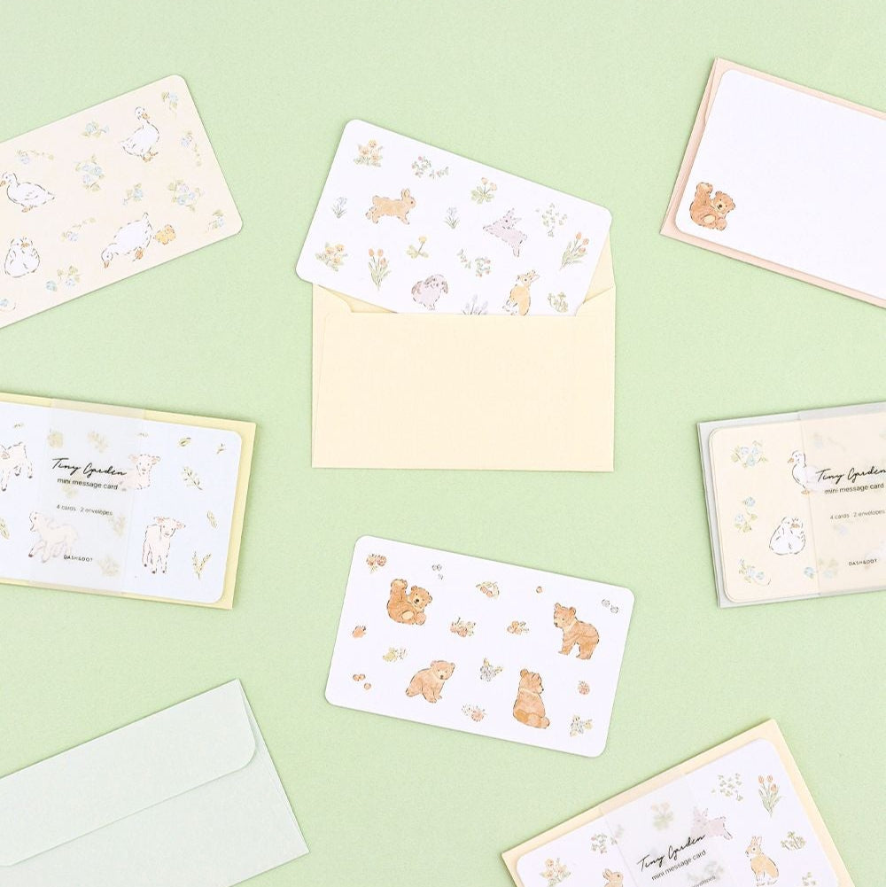 Tiny Garden - Mini Message Card