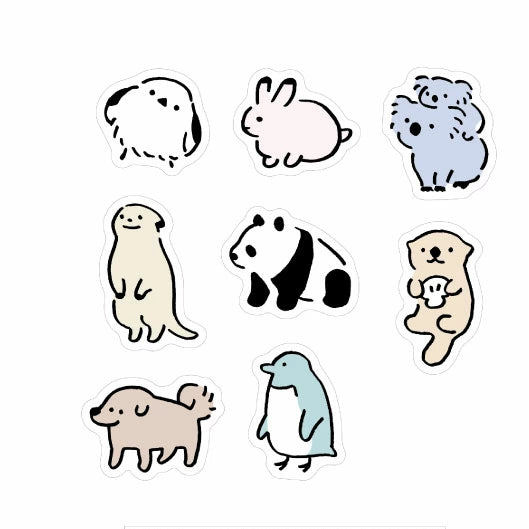 Mini Animals - Deco Flake Sticker Set