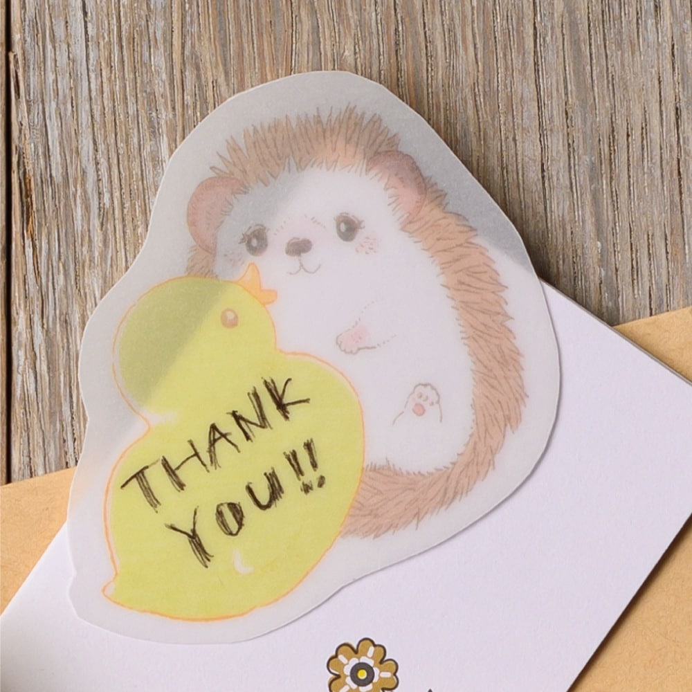 Hedgehog Rubber Duck - Sticky Note