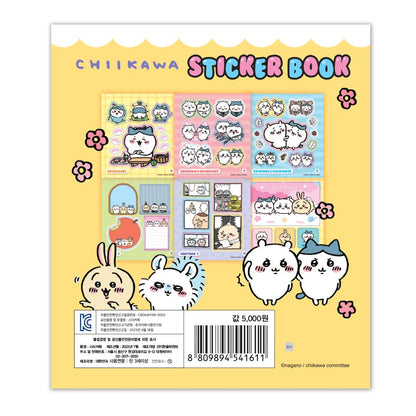 Chuikawa sticker book with cartoon characters on a yellow background