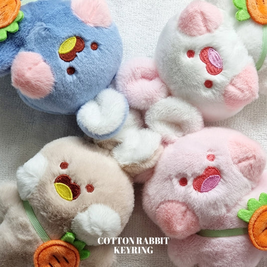 Fluffy Rabbit Keyring