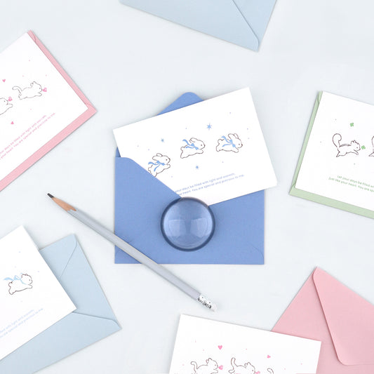 Fluffy Love - Letterpress Greeting Card