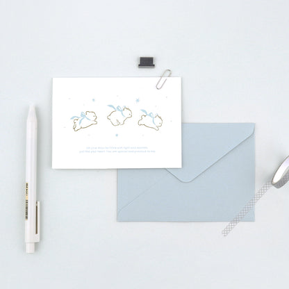 Fluffy Love - Letterpress Greeting Card