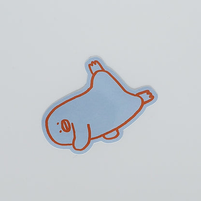 Breakdancing Penguin - Die-cut Sticker