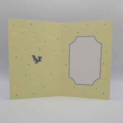 Birthday Dinosaurs - Embossed Greeting Card