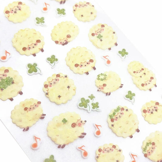 Sheep and Clover - Sticker Sheet